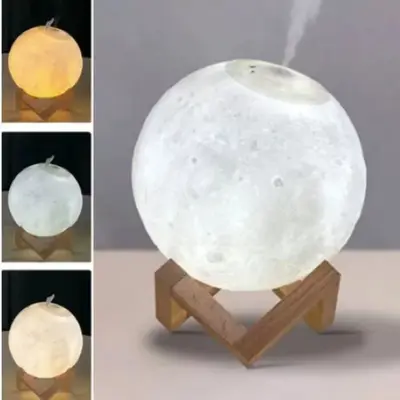 Umidificador de Ar Formato Lua com Led