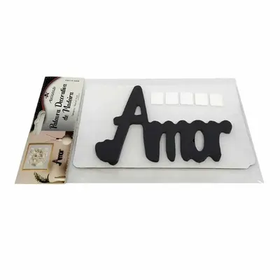 Frase Decorativa Amor Em MDF 11X15cm