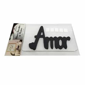 Frase Decorativa Amor Em MDF 11X15cm