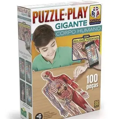 Quebra Cabeça Play Gigante Corpo Humano
