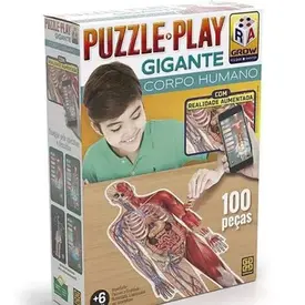 Quebra Cabeça Play Gigante Corpo Humano