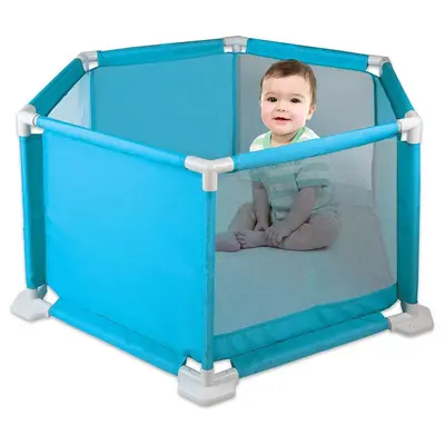 Cercado Para Bebê Azul Seguro e moderno