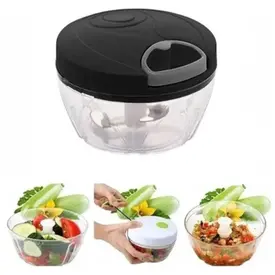Mini Processador de Alimentos Manual 3 Lâminas