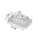 Mantegueira Cristal Wolf Pearl 11X7cm