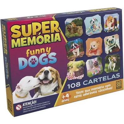 Jogo Super Memória Cães e Raças