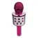 Microfone Infantil Bluetooth Star Voice Karaokê Rosa