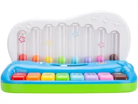 Teclado Atividade Bebê Bilíngue Aprender Inglês Luz Som