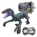Dinossauro Controle Remoto Velociraptor Recarregável Luz Som