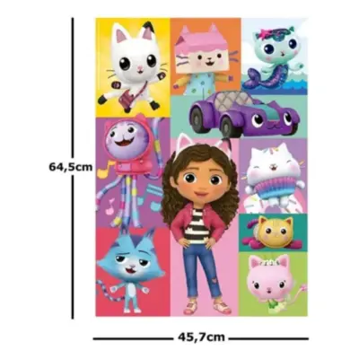 Quebra Cabeça Puzzle Gigante Gabby's Dollhouse