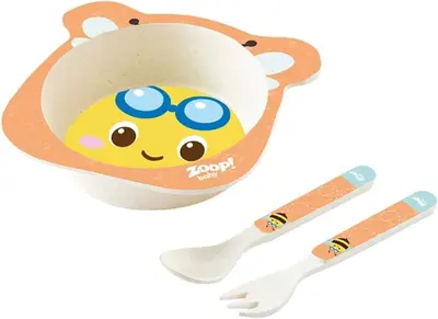 Kit Alimentação Bowl Baby 3 Peças Abelha
