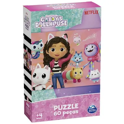 Quebra Cabeça 60 Peças Gabby's Dollhouse