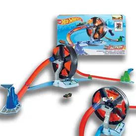 Pista Hot Wheels Competição Giratória