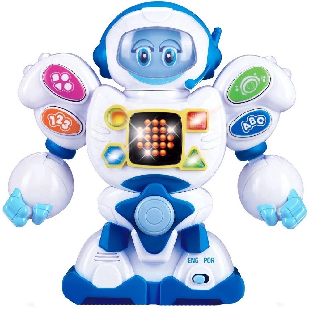 Robô Eletrônico Bilíngue Infantil Educativo Didático - Gioca Brinquedos ...