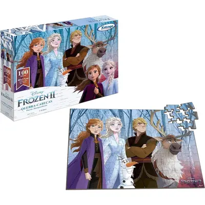 Quebra Cabeça 100 Peças Frozen