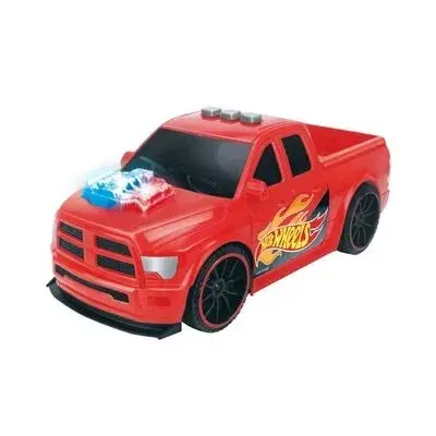 Hot Wheels Carro Pick Up Truck Vermelho Com Luz e Som