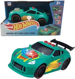 Hot Wheels Carro Super Jet Verde com Luz e Som