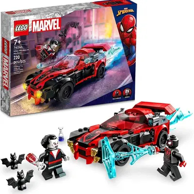 Lego Homem Aranha Miles Morales vs Morbius