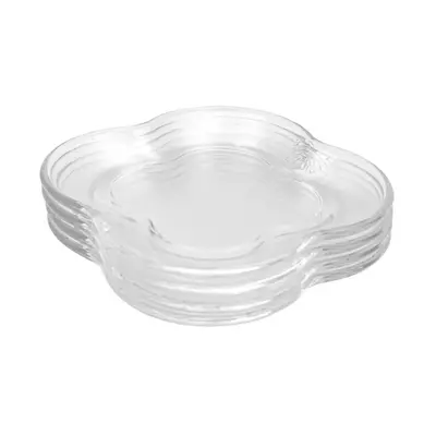 Conjunto 4 Pratos para Sobremesa de Vidro Butterfly 17cm - Wolff