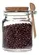 Porta Mantimento Redondo de Vidro com Tampa de Rolha e Colher de Bambu 650ml - Lyor