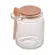 Porta Mantimento Redondo de Vidro com Tampa de Rolha e Colher de Bambu 650ml - Lyor