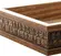 Bandeja de Madeira com Sisal Trançado Natural 30cm x 17cm x 4cm - Woodart