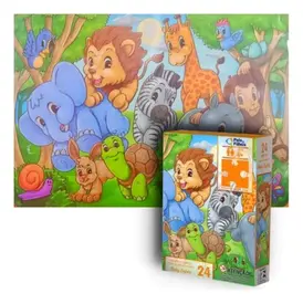 Quebra Cabeça 24pcs Baby Safari