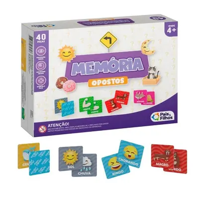 Jogo de Memória Opostos