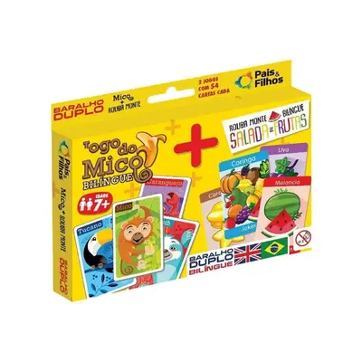 Baralho Duplo Mico + Memória Salada de Frutas
