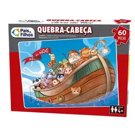 Quebra Cabeça 60pcs Arca de Noé