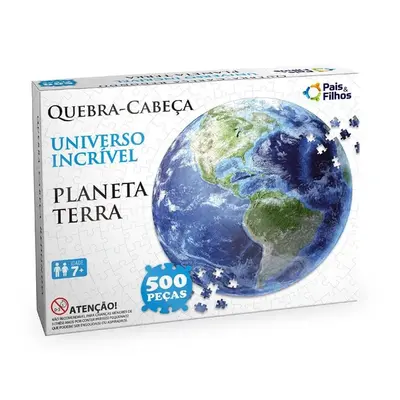 Quebra Cabeça 500pcs Redondo Planeta Terra