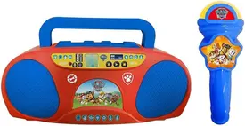 Boombox e Karaokê Patrulha Canina Rádio com Microfone