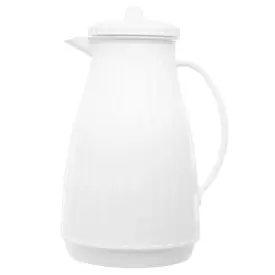 Garrafa Térmica de Plástico New Bambu Branca 1L - Lyor