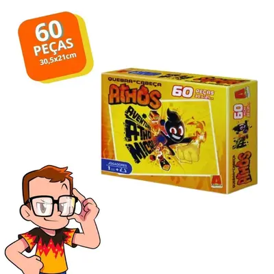 Jogo Quebra Cabeça Athos 60 peças Minecraft - Gioca Brinquedos & Festa