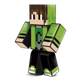 Boneco Cadres Gamer Turma do Problems - 25cm Minecraft