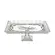 Prato para Bolo de Cristal Janine 29.5cm x 19,5cm - Lyor