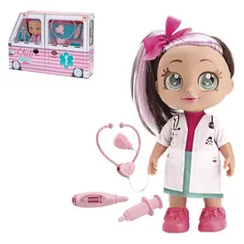 Boneca Club Girls Médica na Ambulância