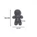 Almofada Gingerbread Marrom com 10cm de Altura