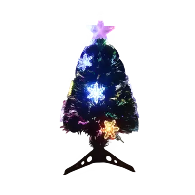 Árvore Natal Fibra Ótica Colorida 45cm Bivolt