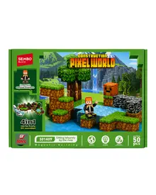 Blocos de Montar Magneticos Pixel World 50 peças