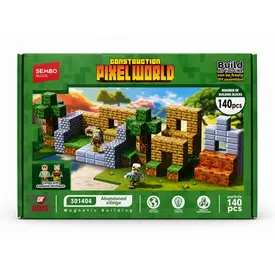 Blocos de Montar Magneticos Pixel World 140 peças