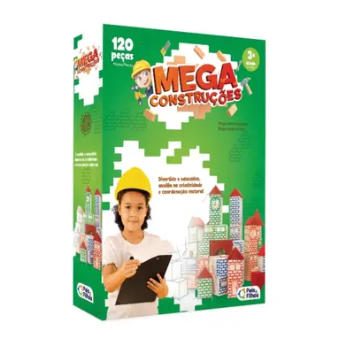 Blocos de Madeira Mega Construção 120 Peças