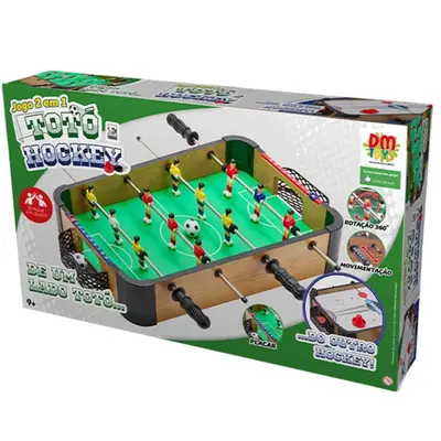 Jogo 2 em 1 Totó e Hockey
