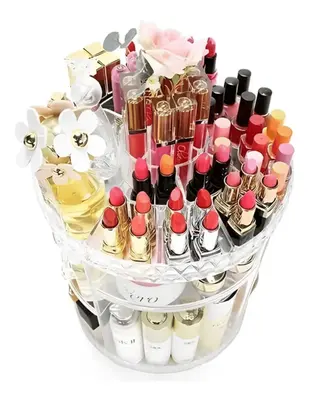 Organizador Giratório de Maquiagem e Cosméticos